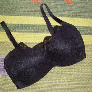 Soma black cami lace underwire bra size 34DD